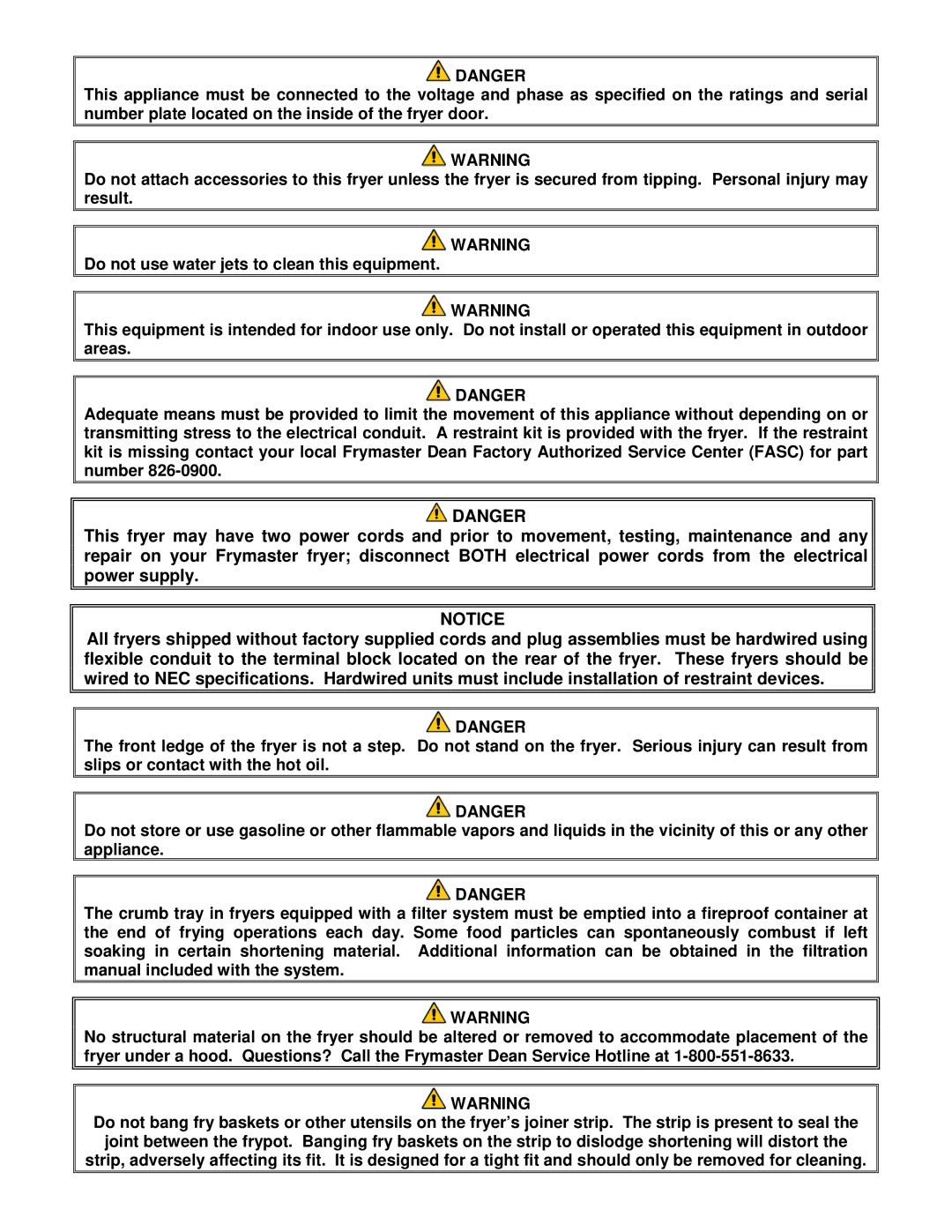 Frymaster 2836 Series operation manual 