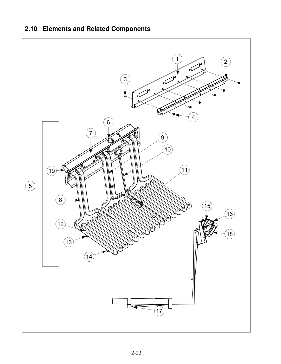 Frymaster 2836 manual Elements and Related Components 