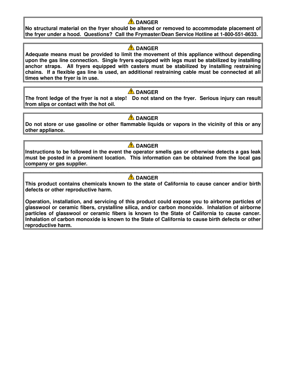 Frymaster 35 Series manual 