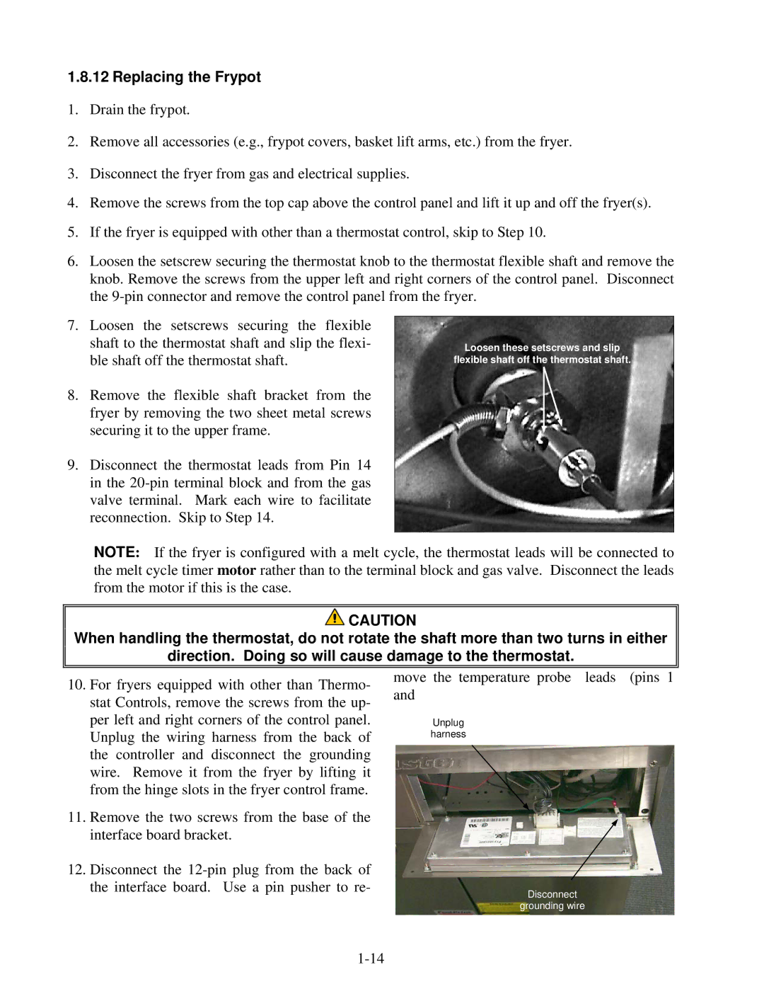 Frymaster 45 Series manual Replacing the Frypot 