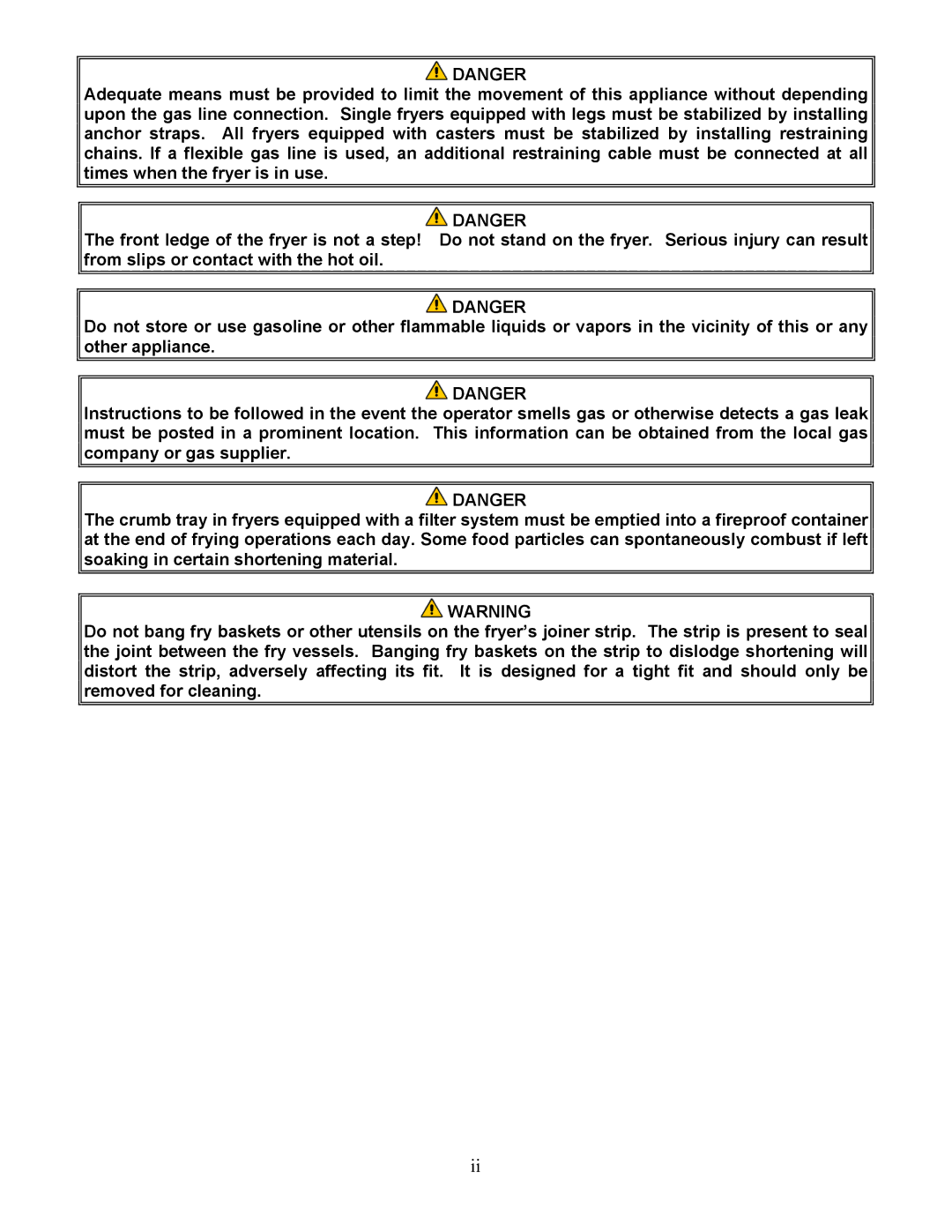 Frymaster 45 Series manual 