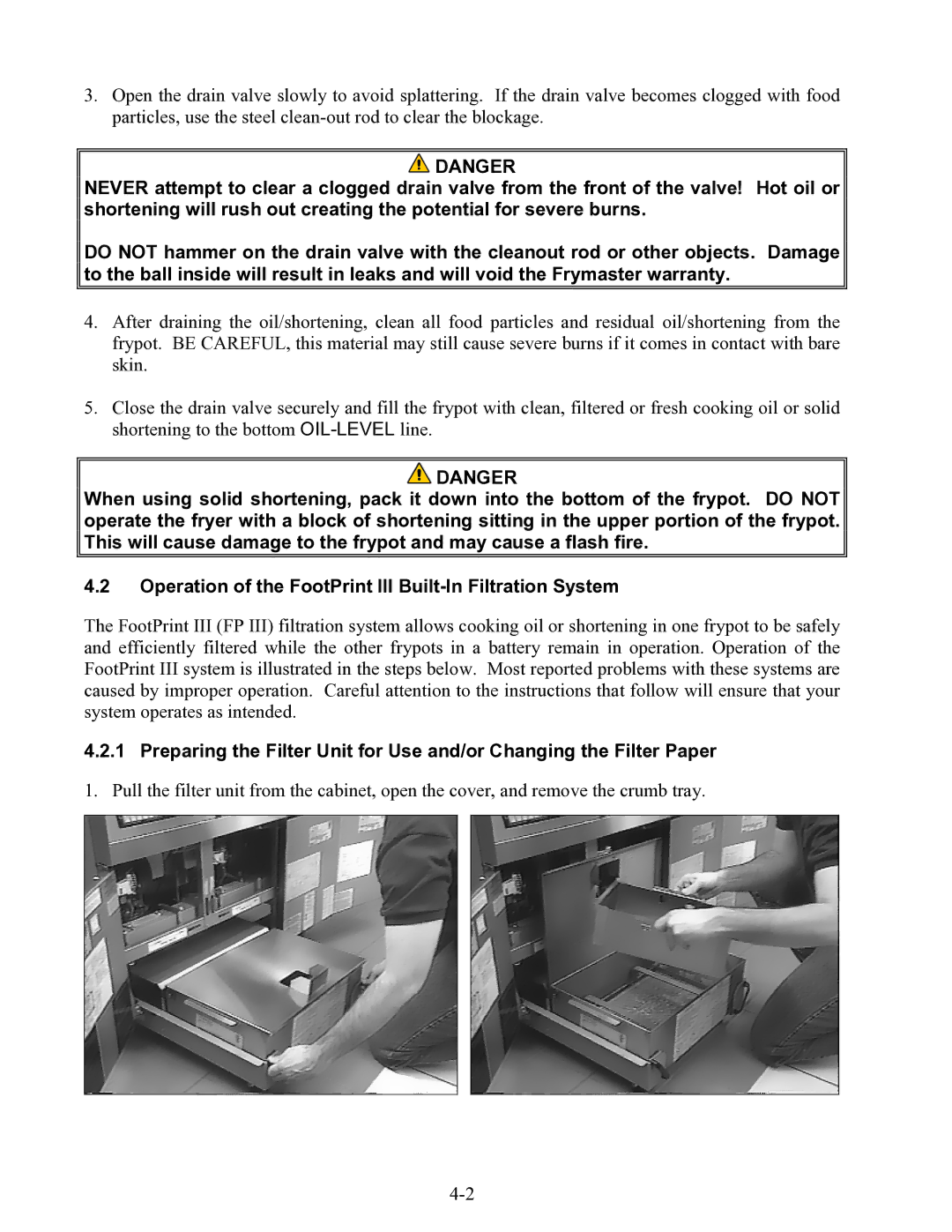 Frymaster 47 Series operation manual 