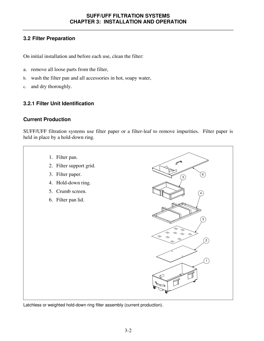 Frymaster 8195809 operation manual Filter Preparation, Filter Unit Identification Current Production 