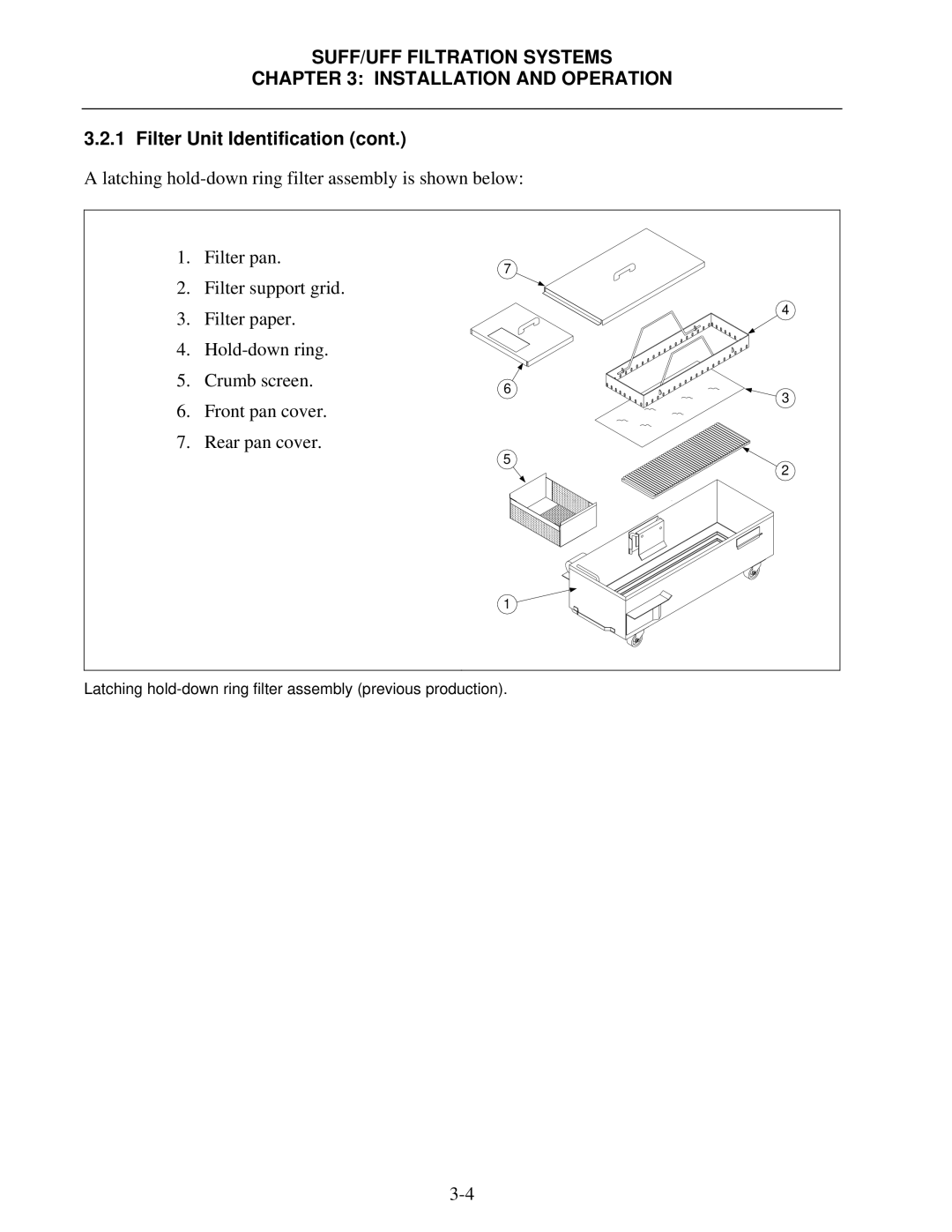 Frymaster 8195809 operation manual Filter Unit Identification 