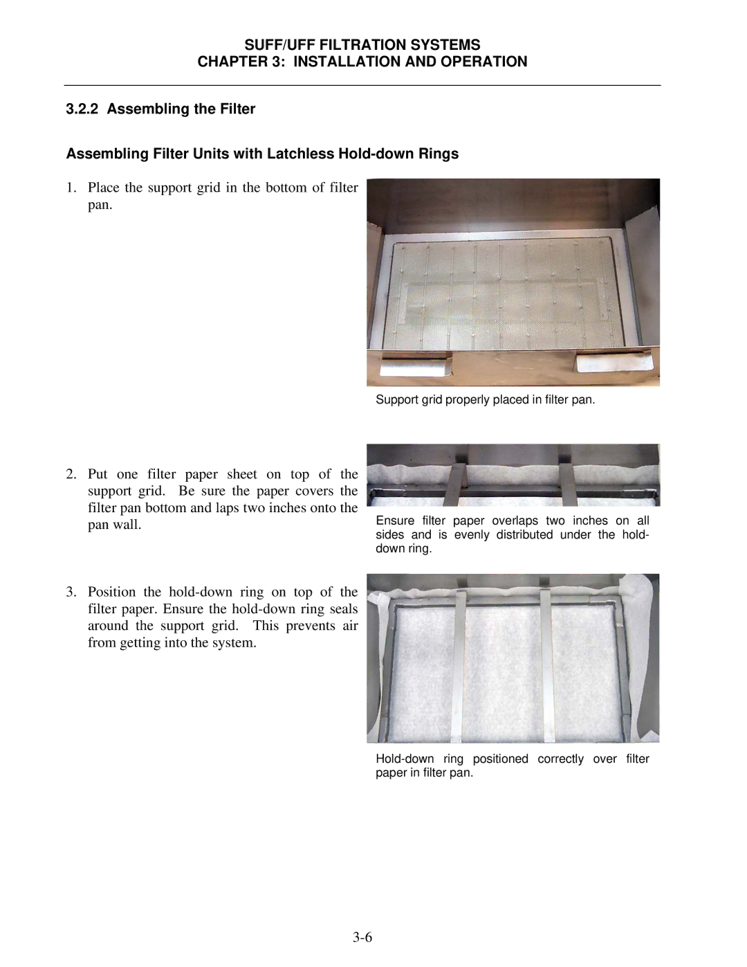 Frymaster 8195809 operation manual SUFF/UFF Filtration Systems Installation and Operation 