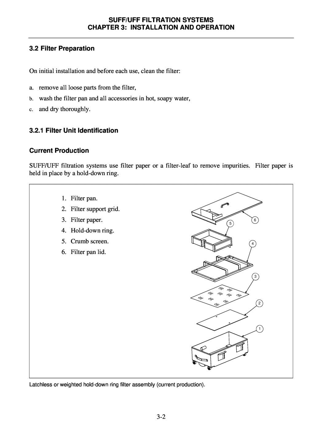 Frymaster 8195809 operation manual Suff/Uff Filtration Systems Installation And Operation, Filter Preparation 