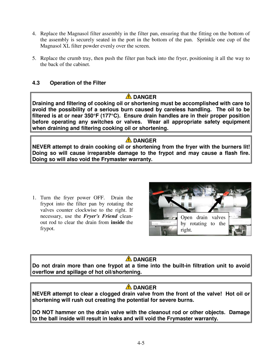 Frymaster 8195915 operation manual 