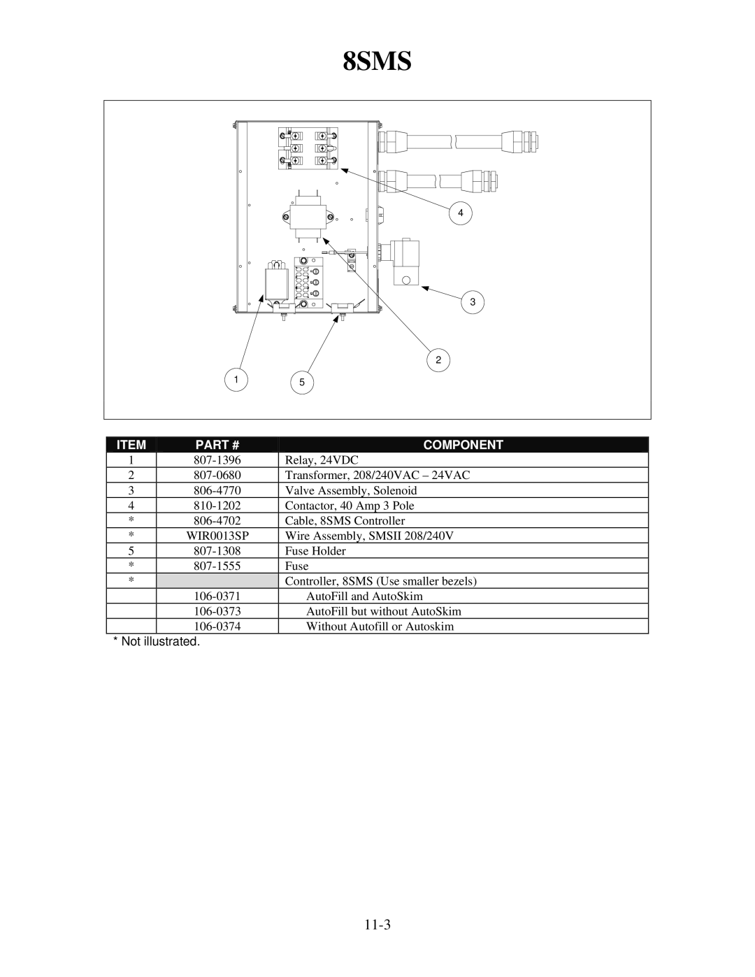 Frymaster 8196321 manual 11-3 