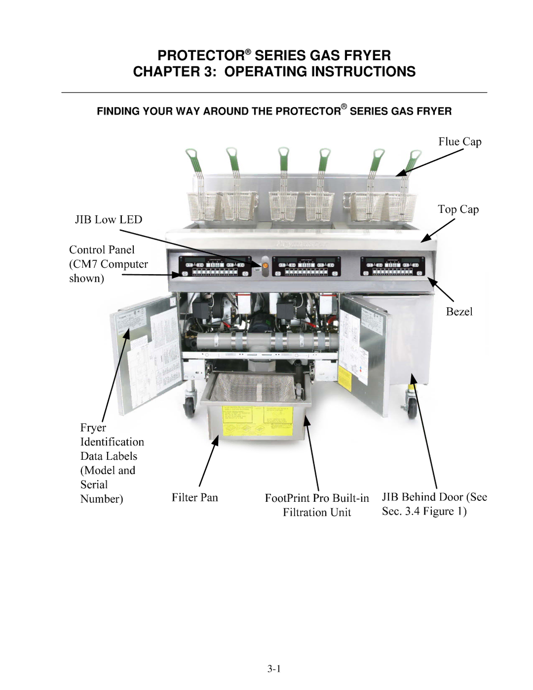 Frymaster 8196339 operation manual Protector Series GAS Fryer Operating Instructions 