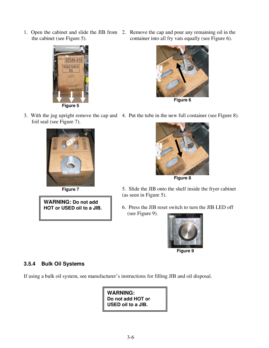 Frymaster 8196339 operation manual Bulk Oil Systems 