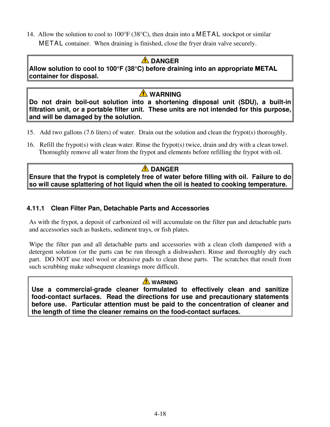 Frymaster 8196339 operation manual 