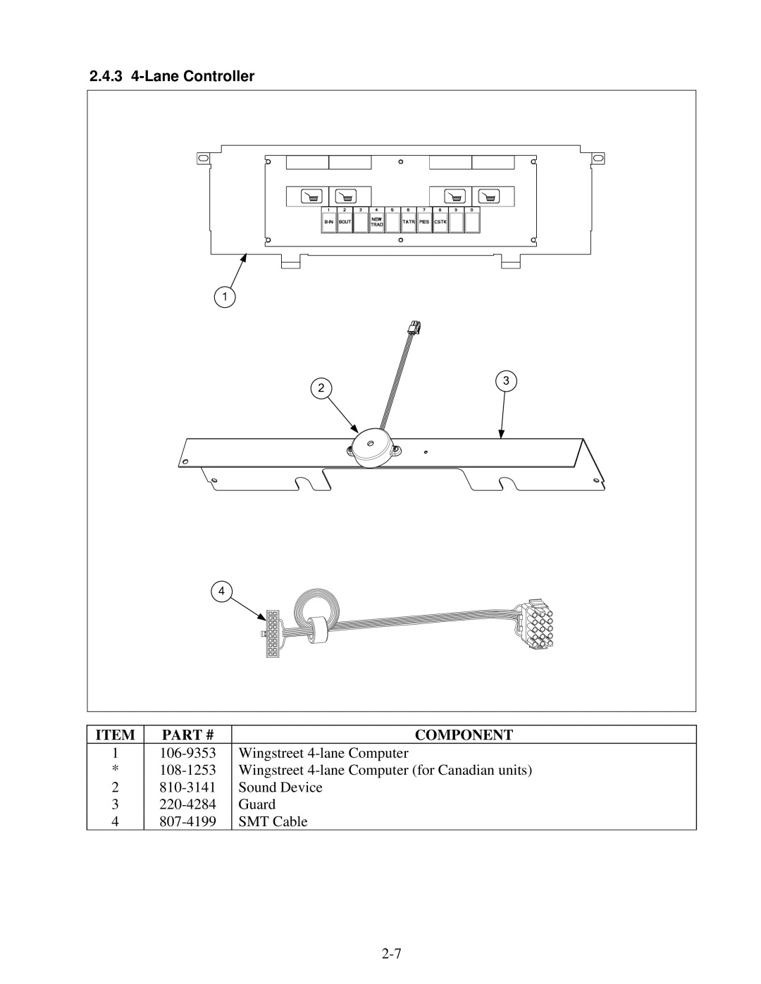 Frymaster 8196428 manual Lane Controller 