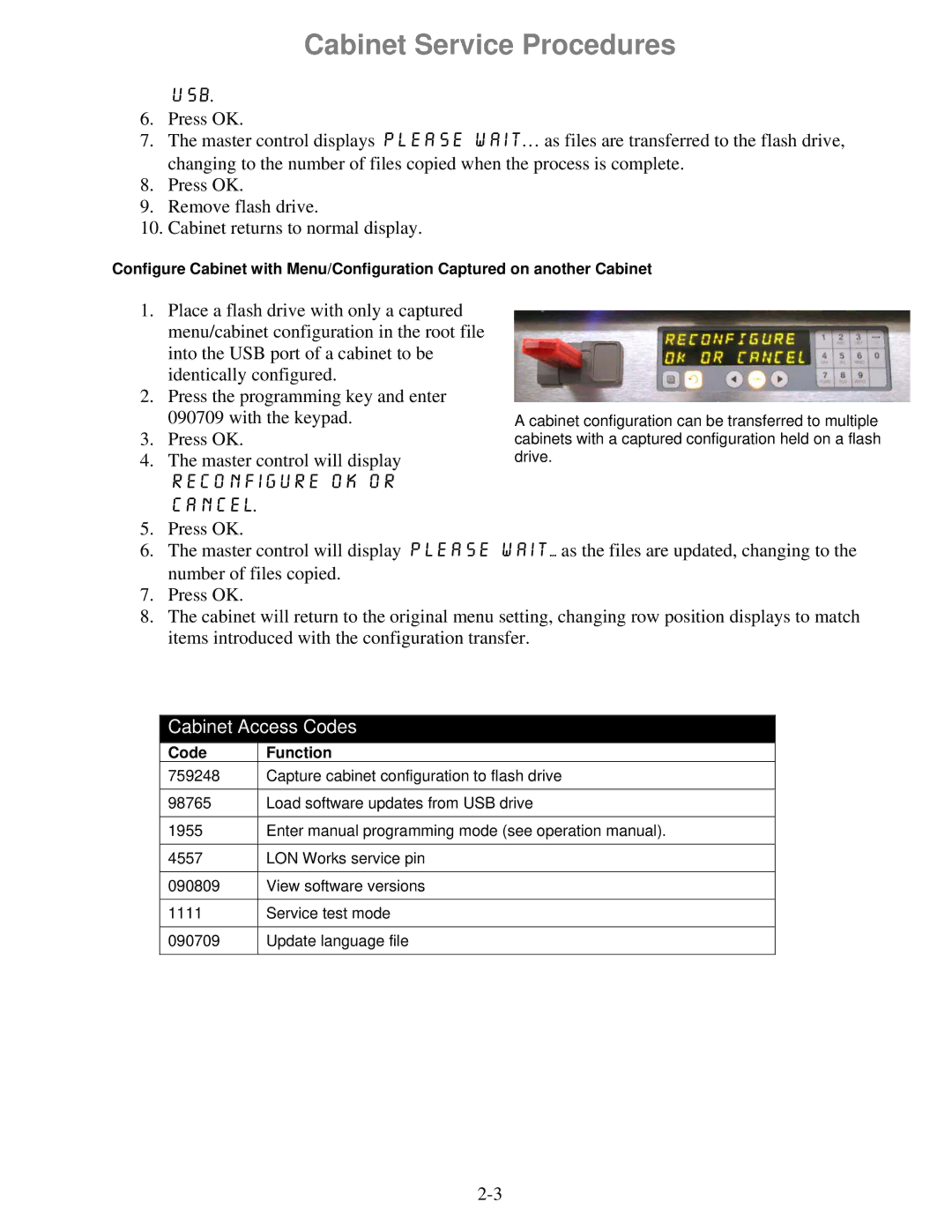 Frymaster 8196606 manual Usb 