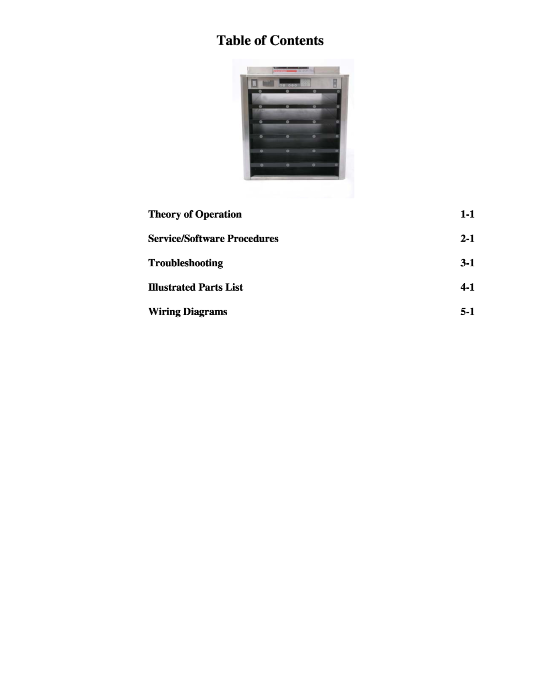 Frymaster 8196606 manual Table of Contents 