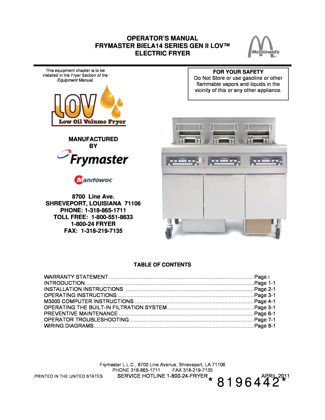 Frymaster BIGLA30 manual Hazards, Equipment alerts, Tips, Daily maintenance tasks, Weekly maintenance tasks, Frymaster 