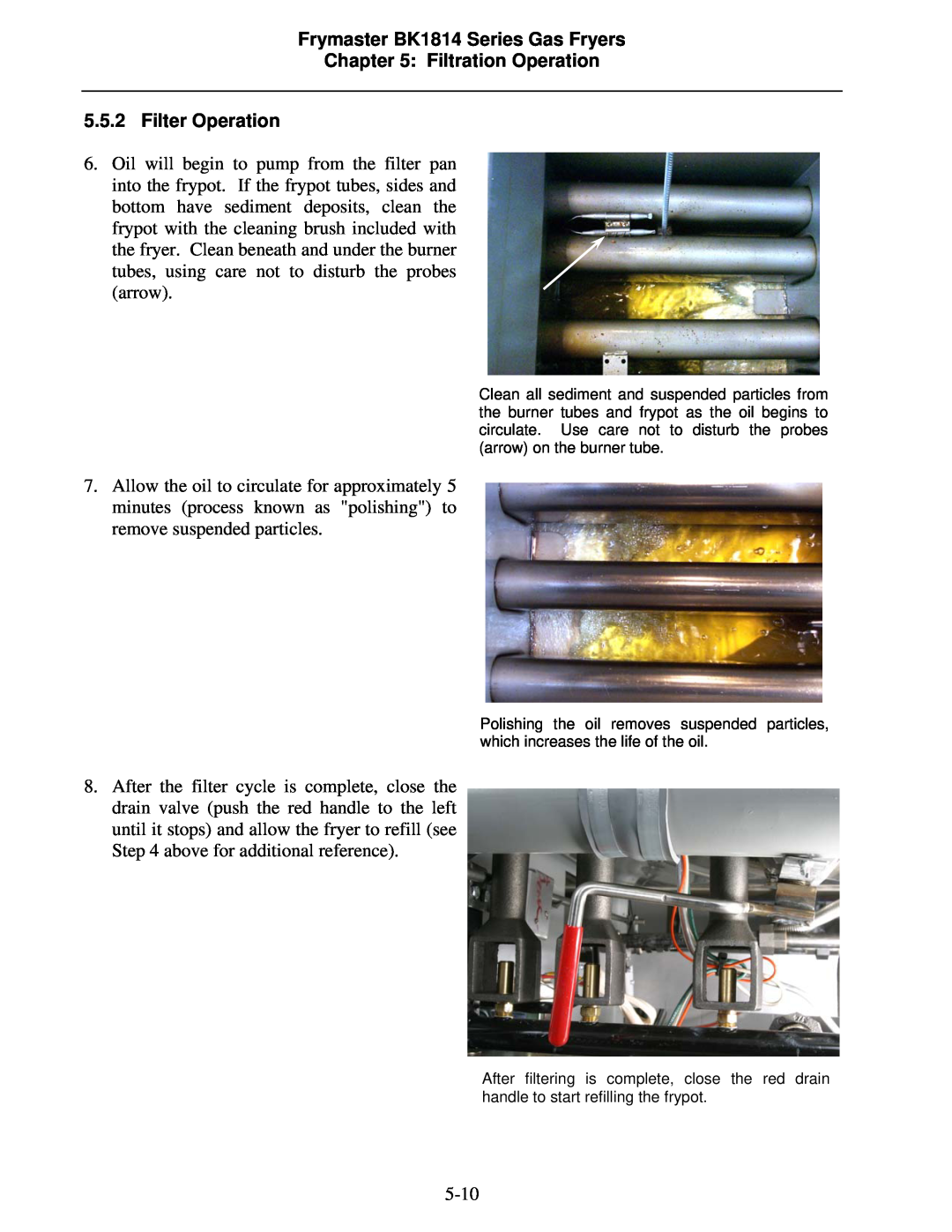 Frymaster BK1814 operation manual 5-10 