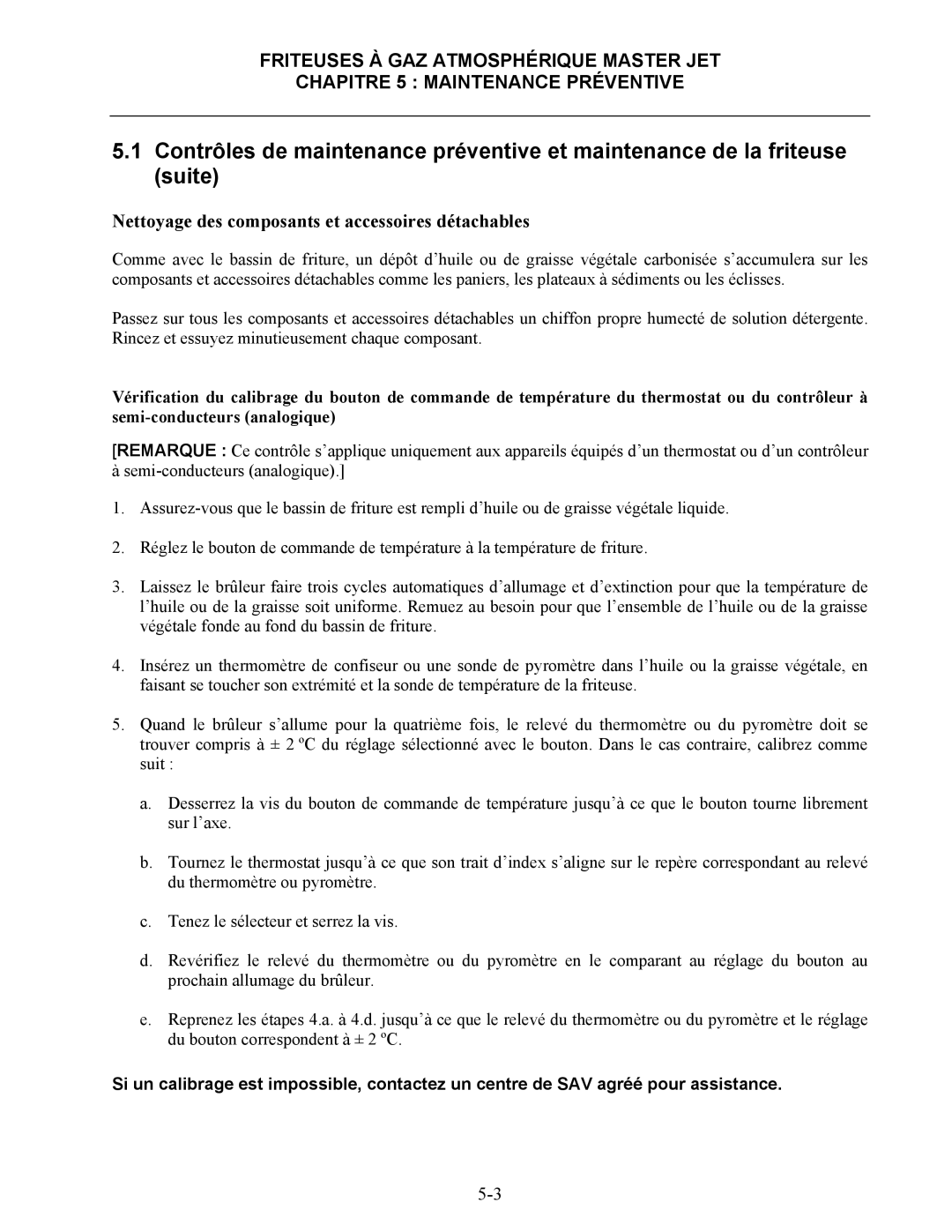 Frymaster CF manual Nettoyage des composants et accessoires détachables 