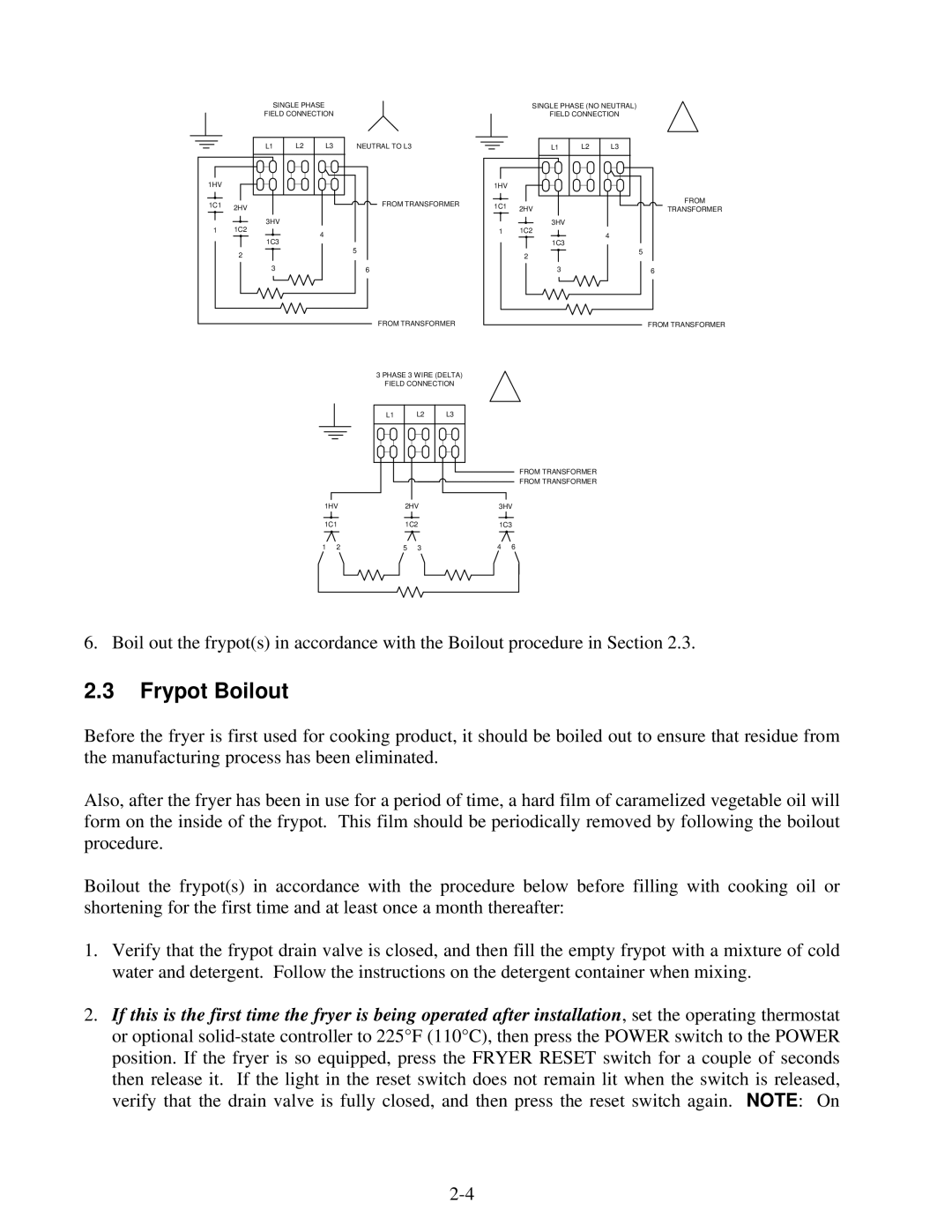 Frymaster 2424E, Combinations, 824E operation manual Frypot Boilout 