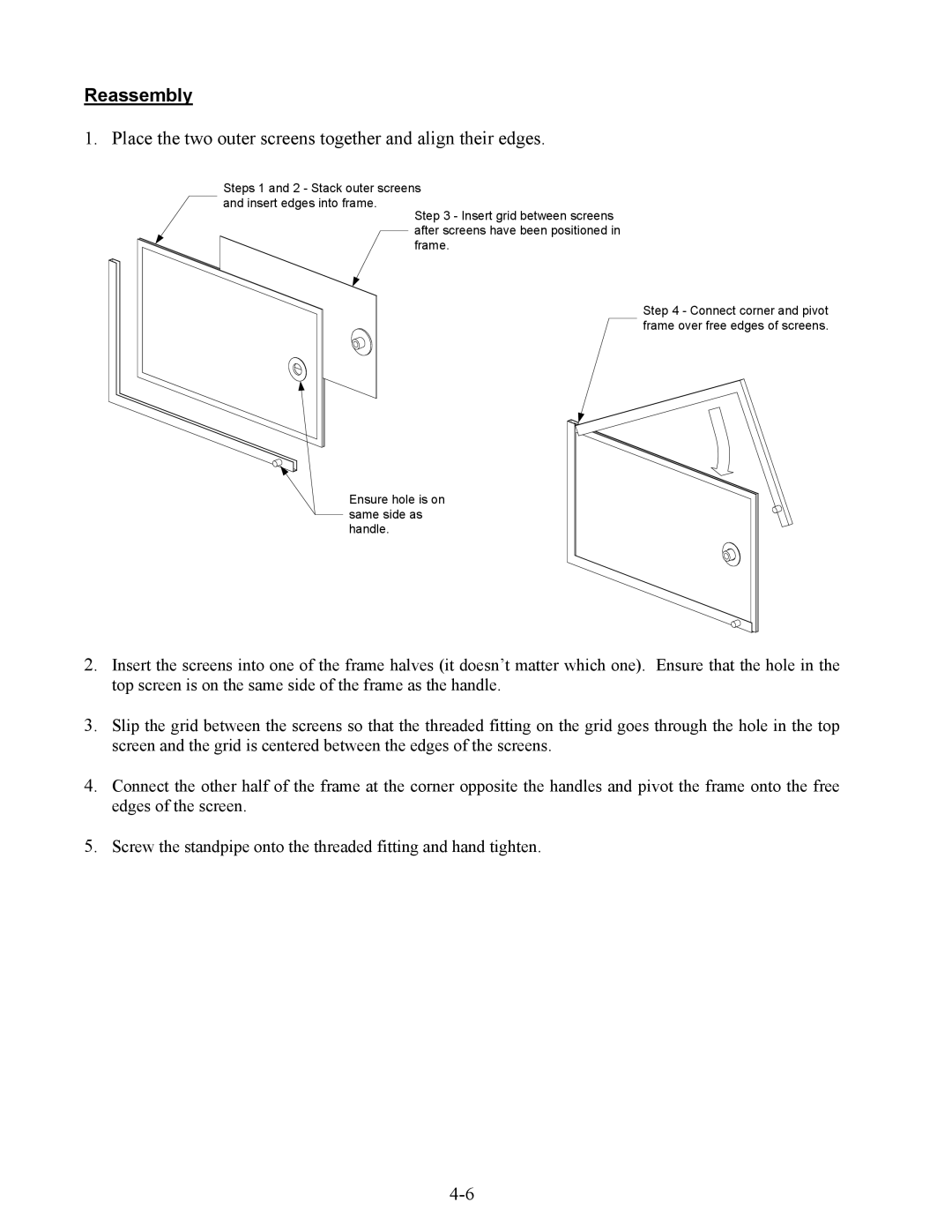 Frymaster 2424E, Combinations, 824E operation manual Reassembly 