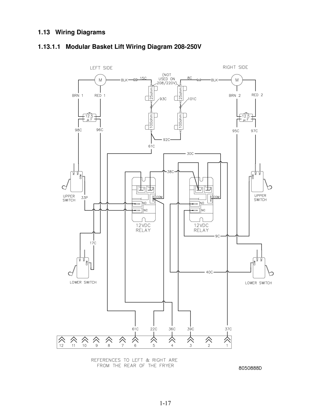 Frymaster E4 manual Wiring Diagrams Modular Basket Lift Wiring Diagram 