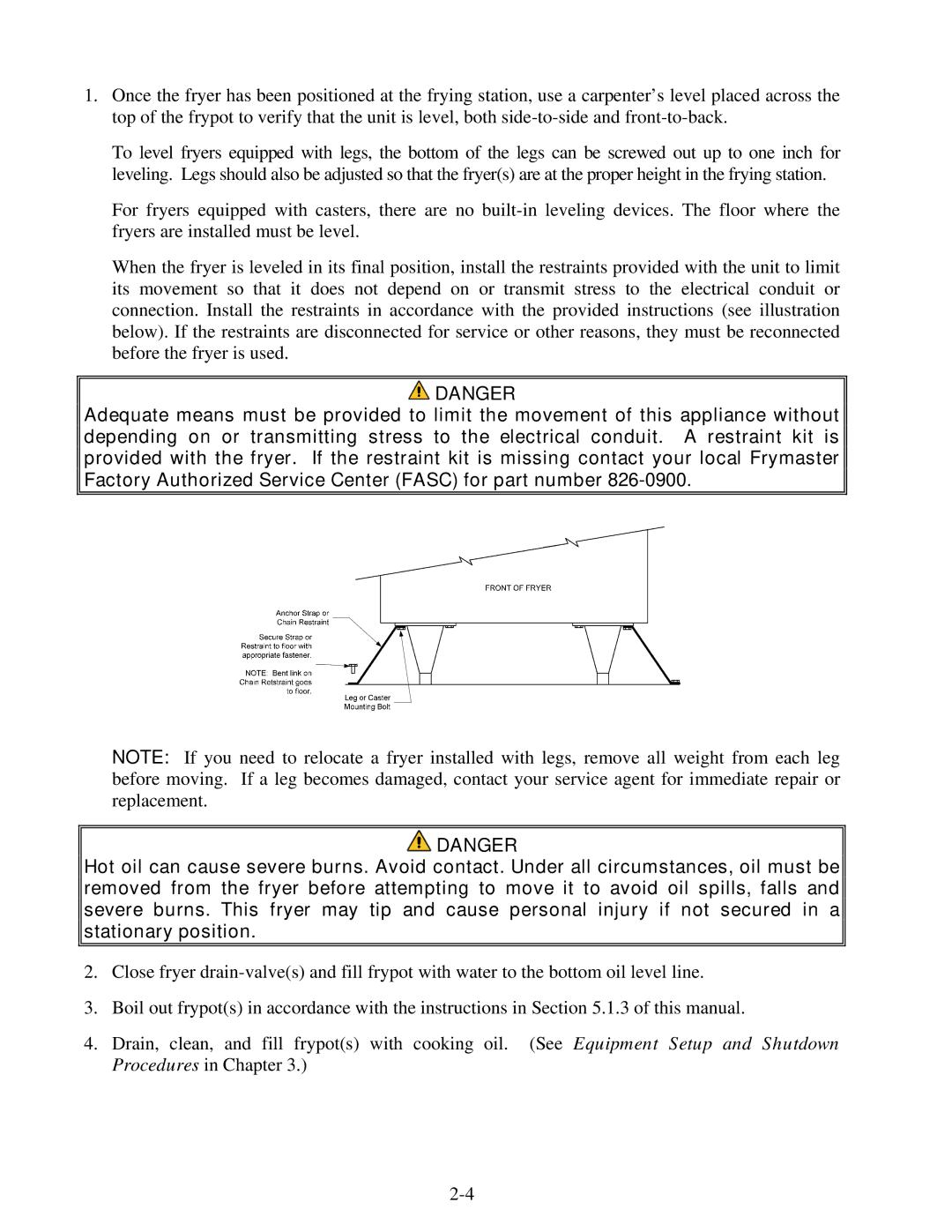 Frymaster E4 operation manual 