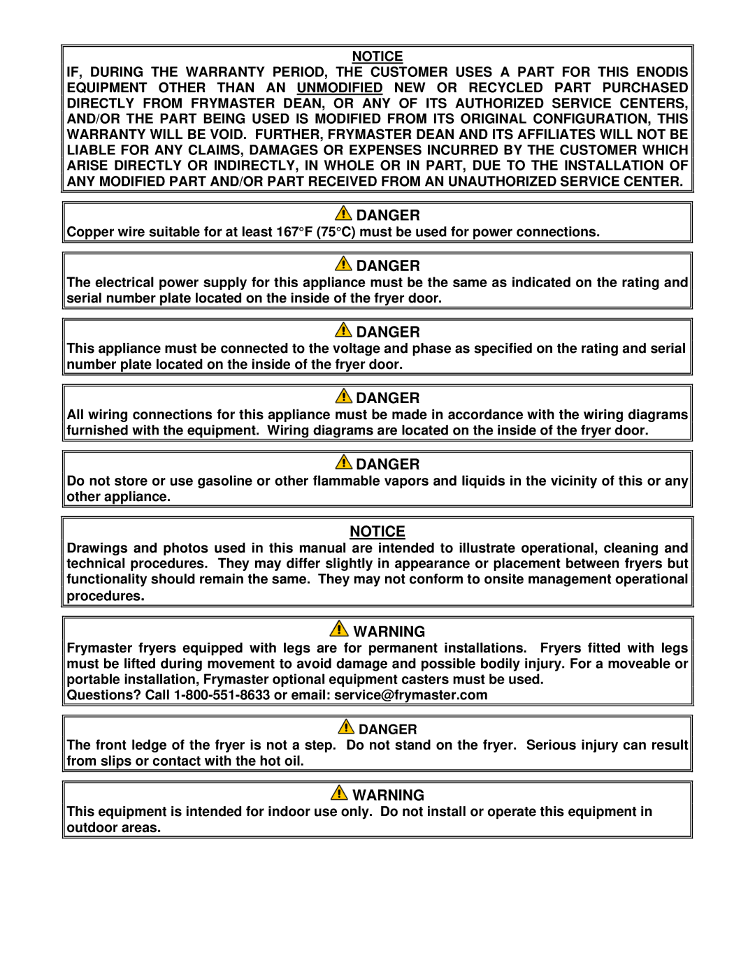 Frymaster E4 manual 