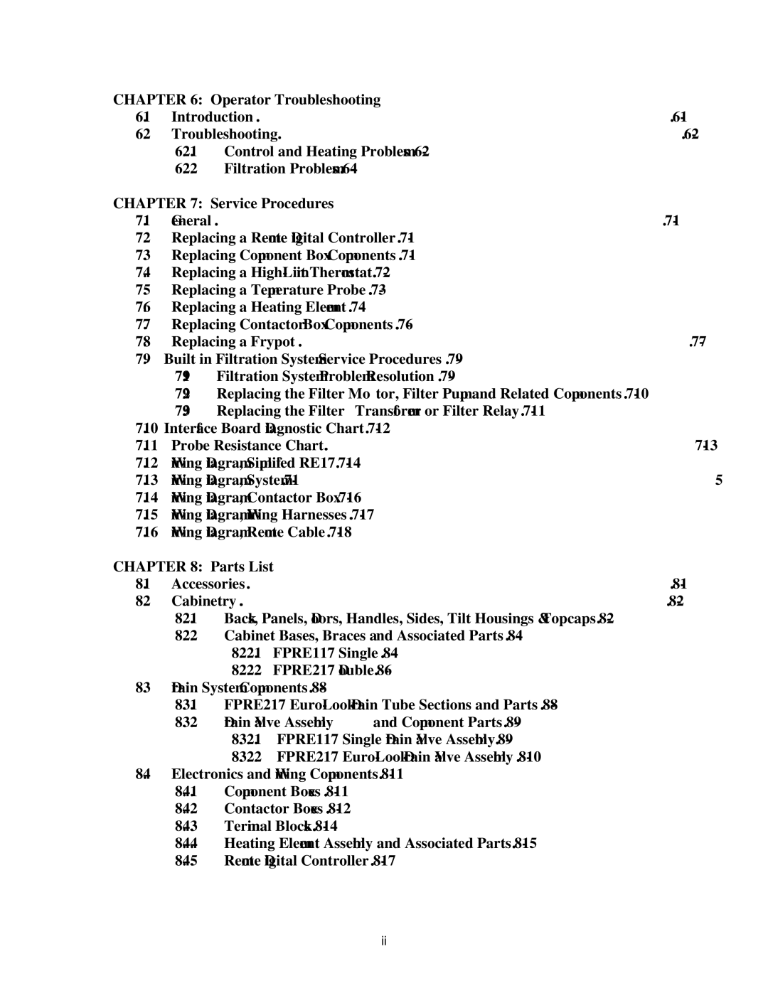 Frymaster E4 manual Operator Troubleshooting 