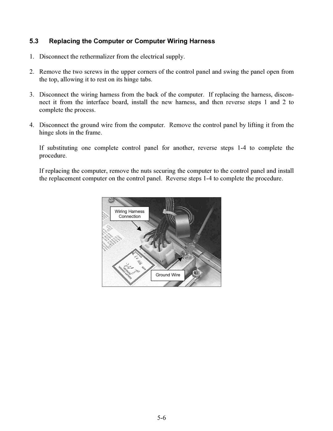 Frymaster FBKR18 Series, FBCR18 manual Replacing the Computer or Computer Wiring Harness 