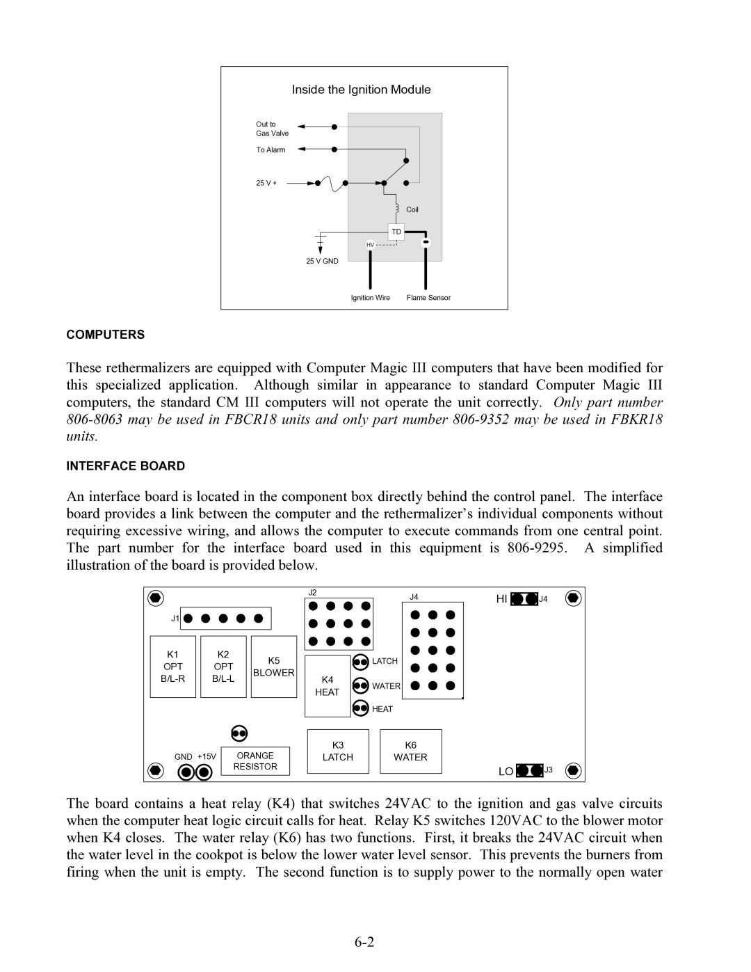 Frymaster FBKR18 Series, FBCR18 manual Computers 