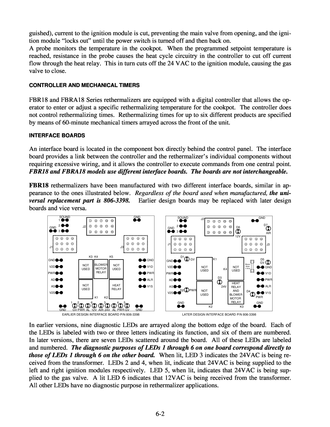 Frymaster FBR18 Series manual 
