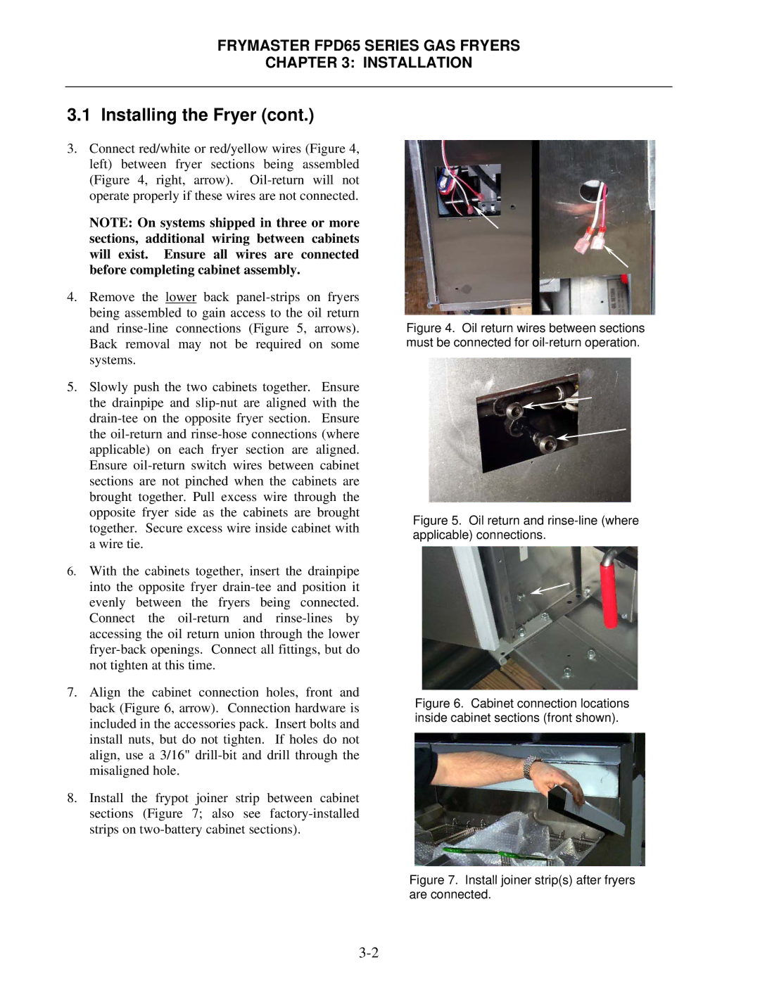 Frymaster FDP65 operation manual Frymaster FPD65 Series GAS Fryers Installation 