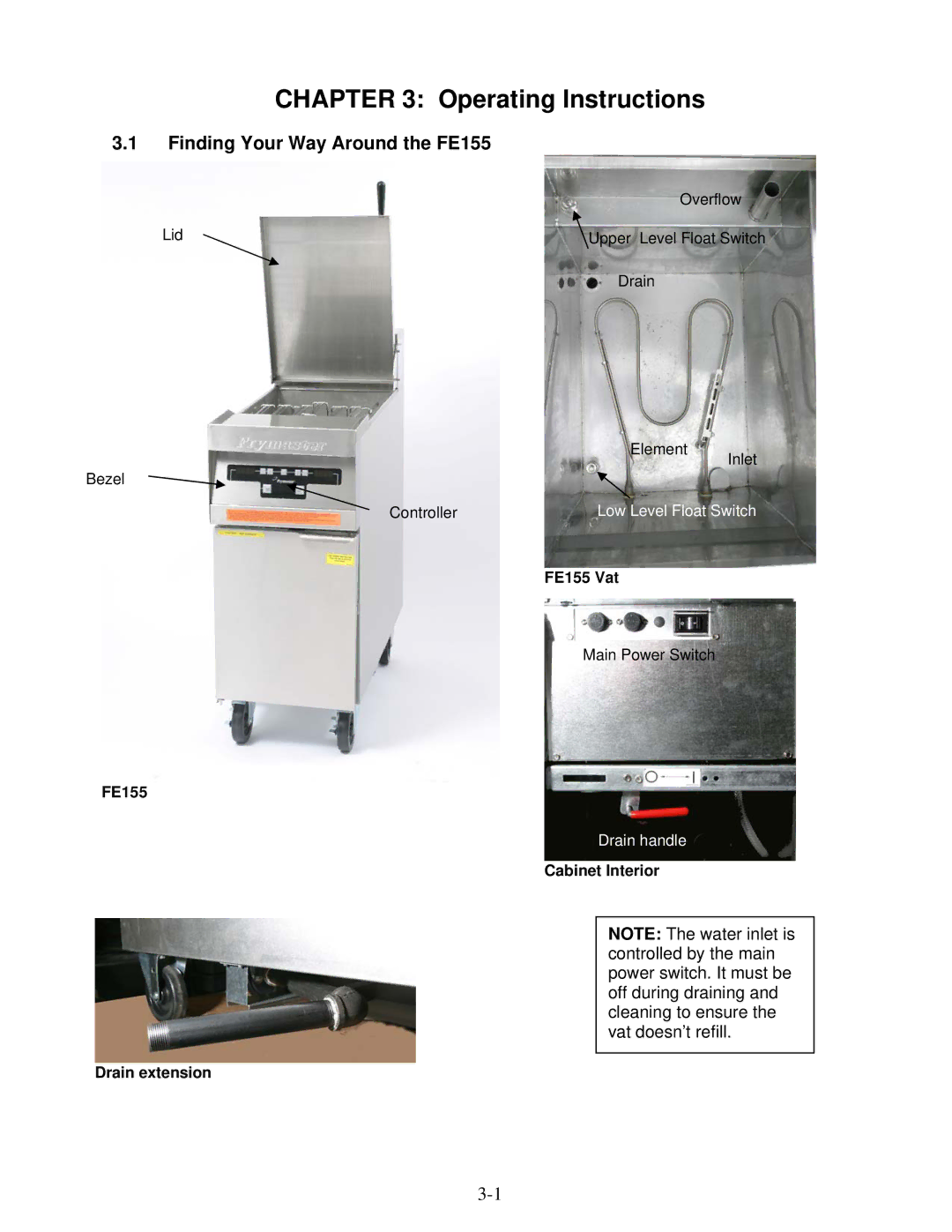 Frymaster operation manual Operating Instructions, Finding Your Way Around the FE155, Introduction 