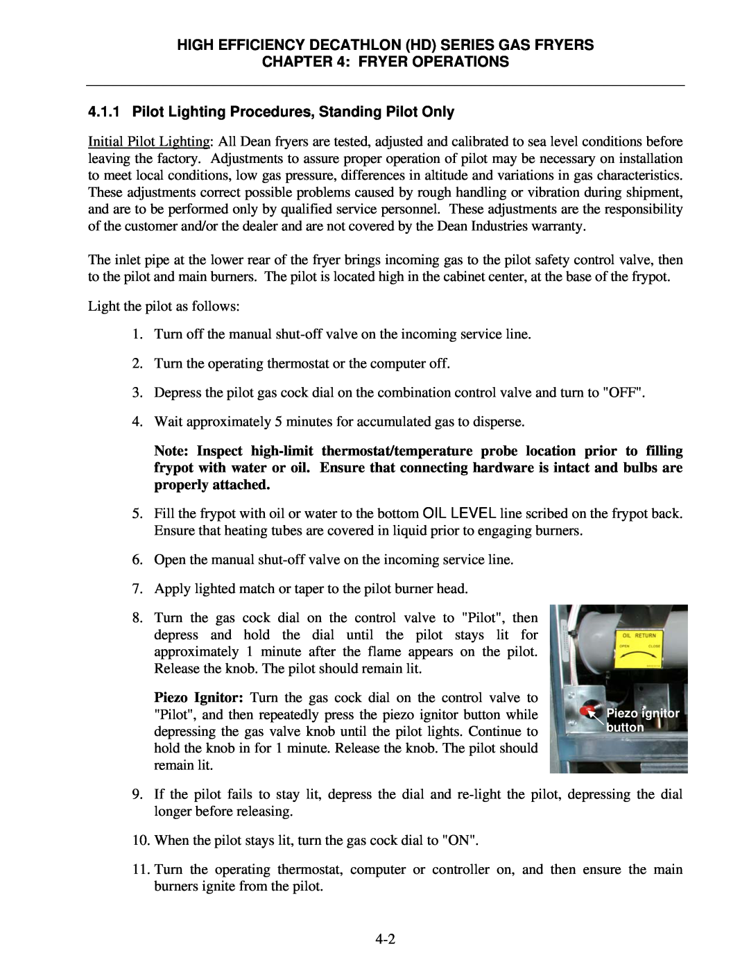 Frymaster FPHD65 operation manual Fryer Operations, High Efficiency Decathlon Hd Series Gas Fryers 