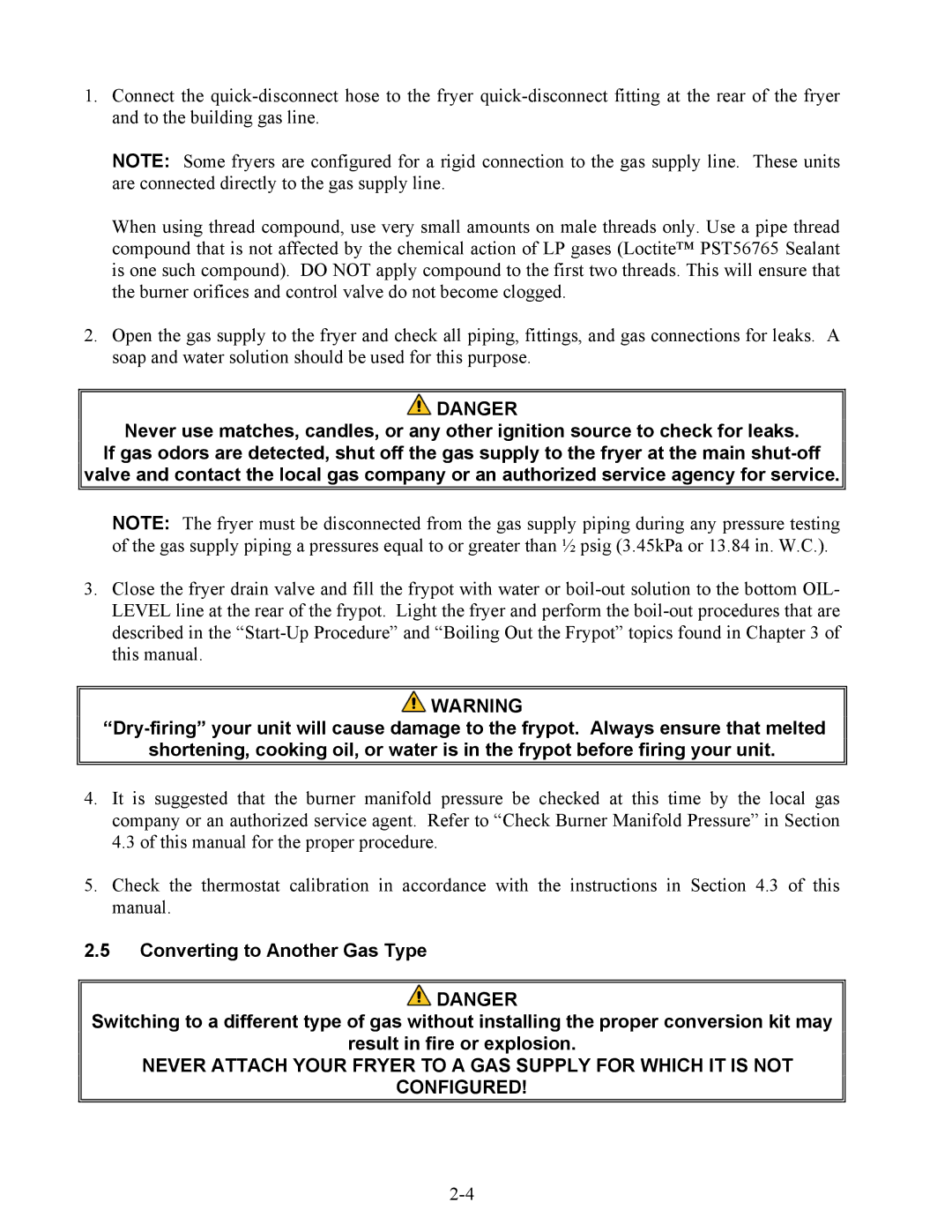 Frymaster GF40, GF14 operation manual 