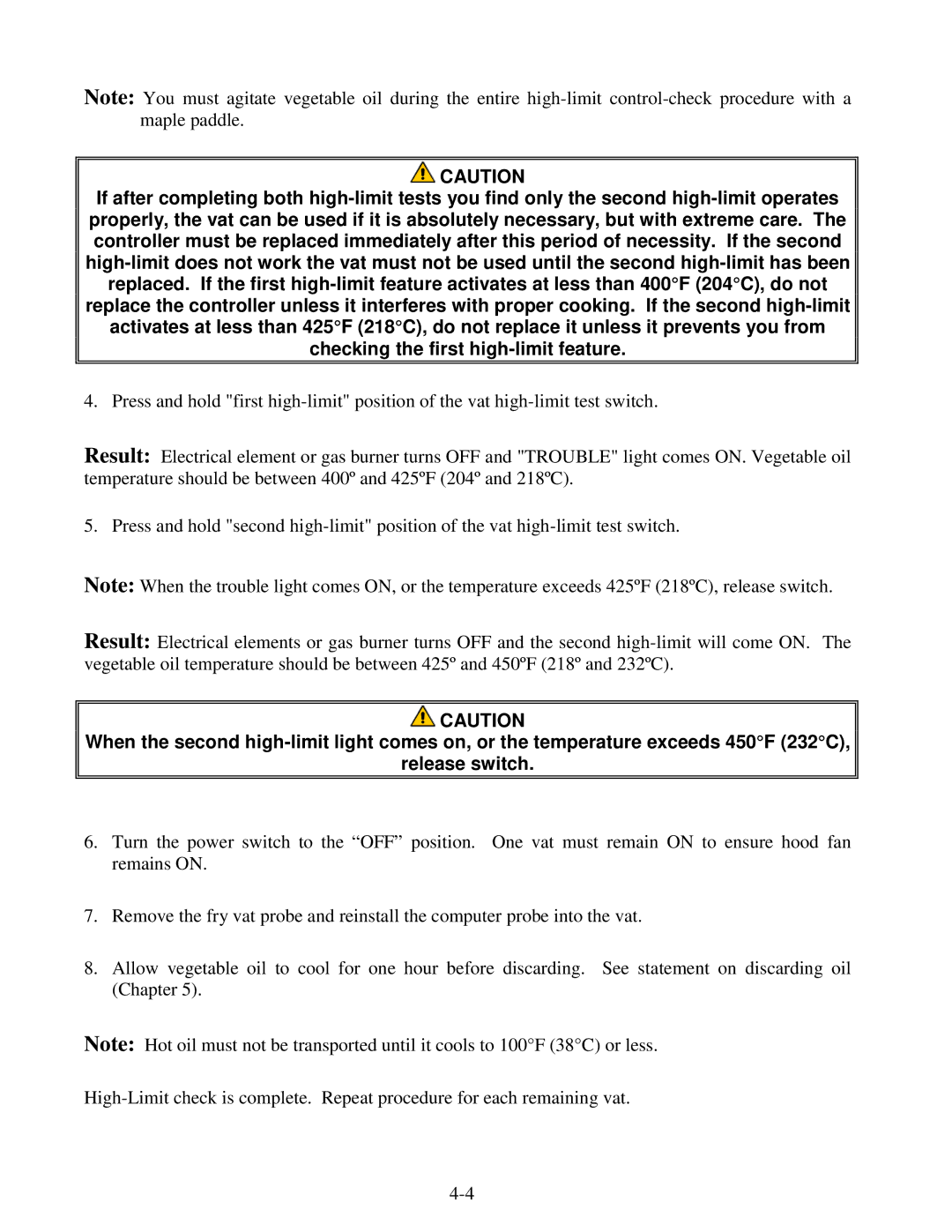 Frymaster H14 Series service manual 