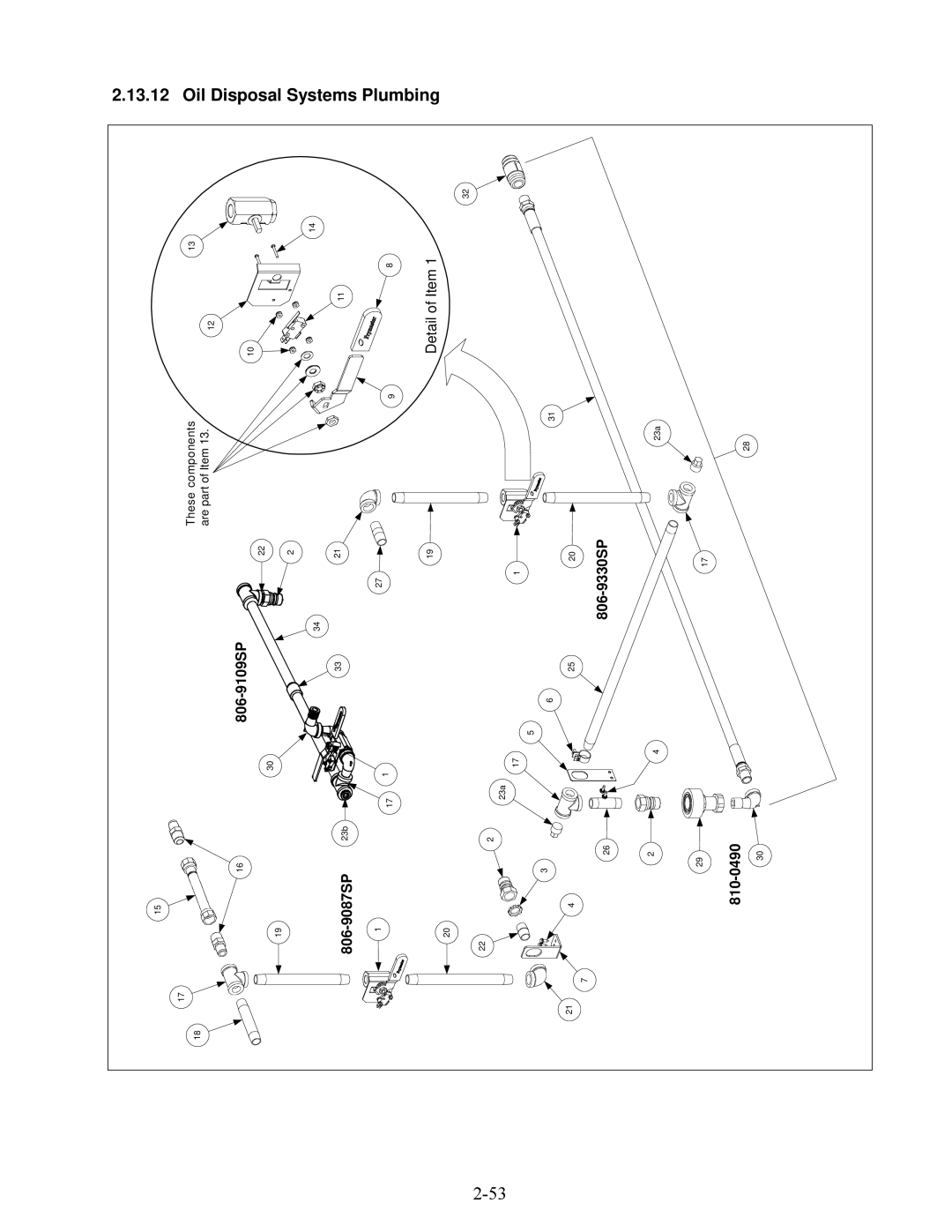 Frymaster H50 Series manual Disposal, Systems, Plumbing 