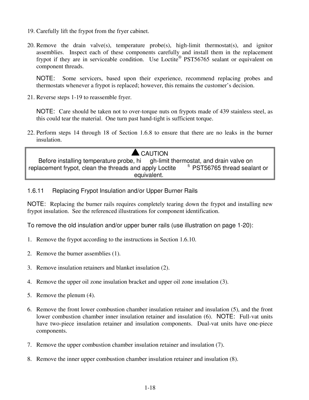 Frymaster H50 manual 