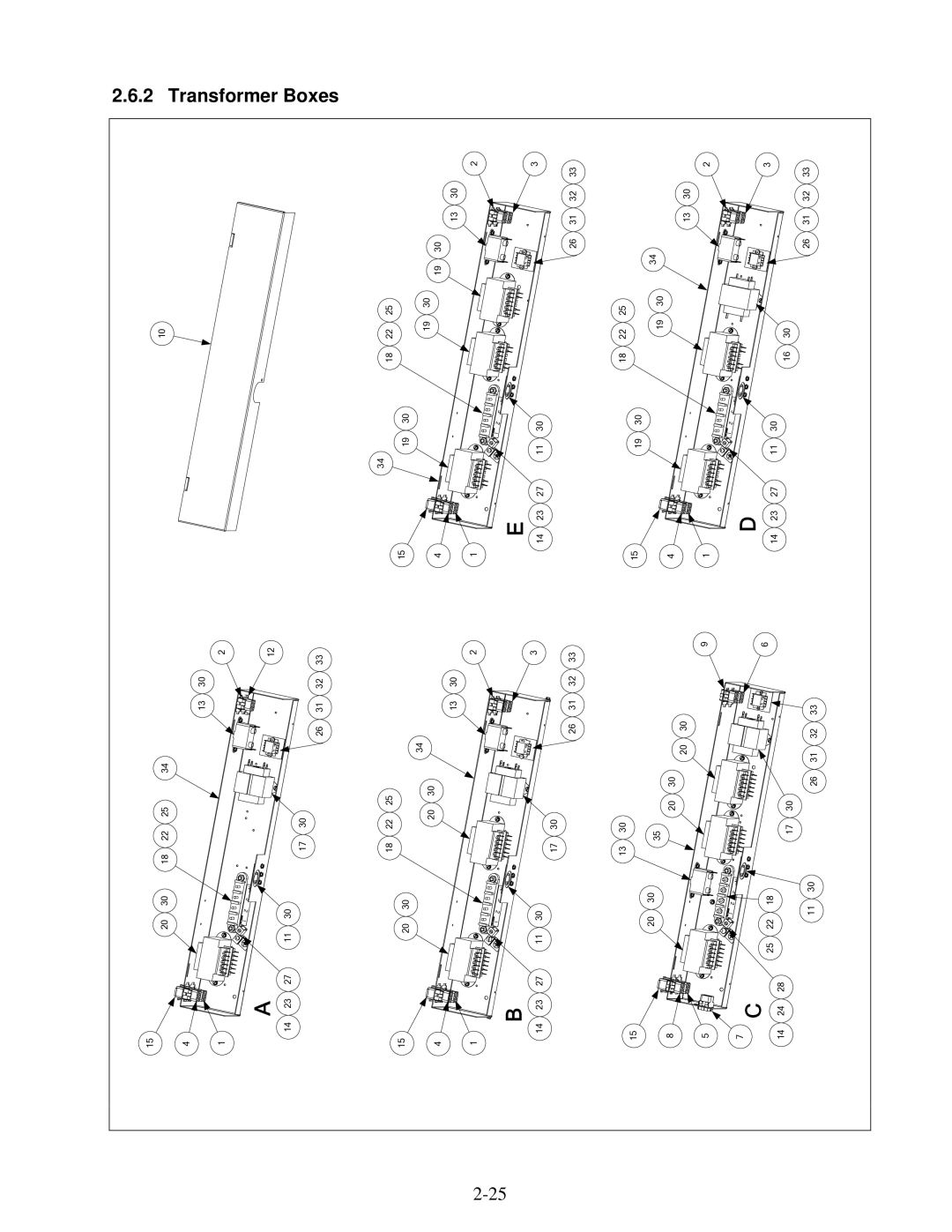 Frymaster H50 manual Transformer 