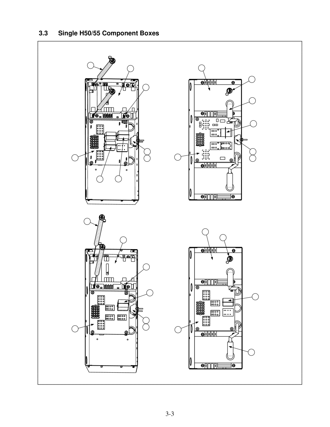 Frymaster manual Single H50/55 Component Boxes 