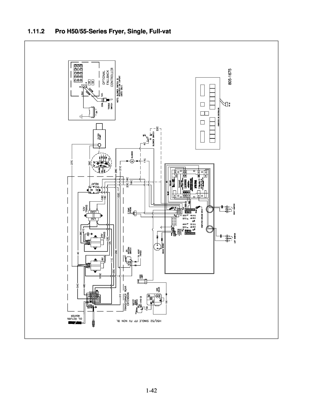 Frymaster manual 1.11.2Pro H50/55-SeriesFryer, Single, Full-vat, 805-1675 