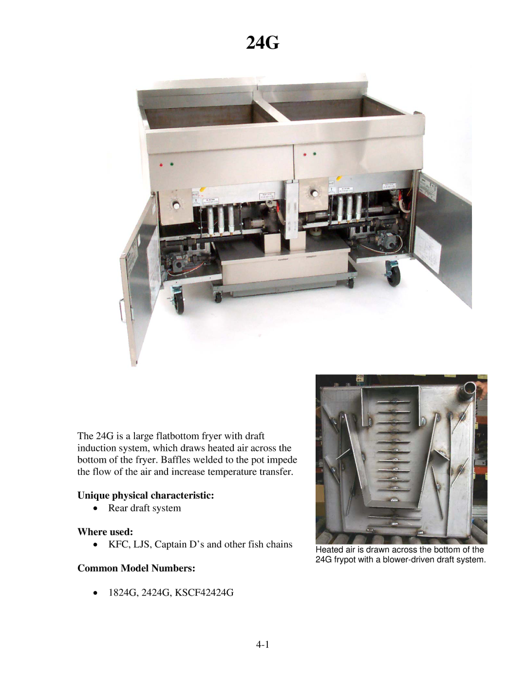 Frymaster H55 manual 24G 