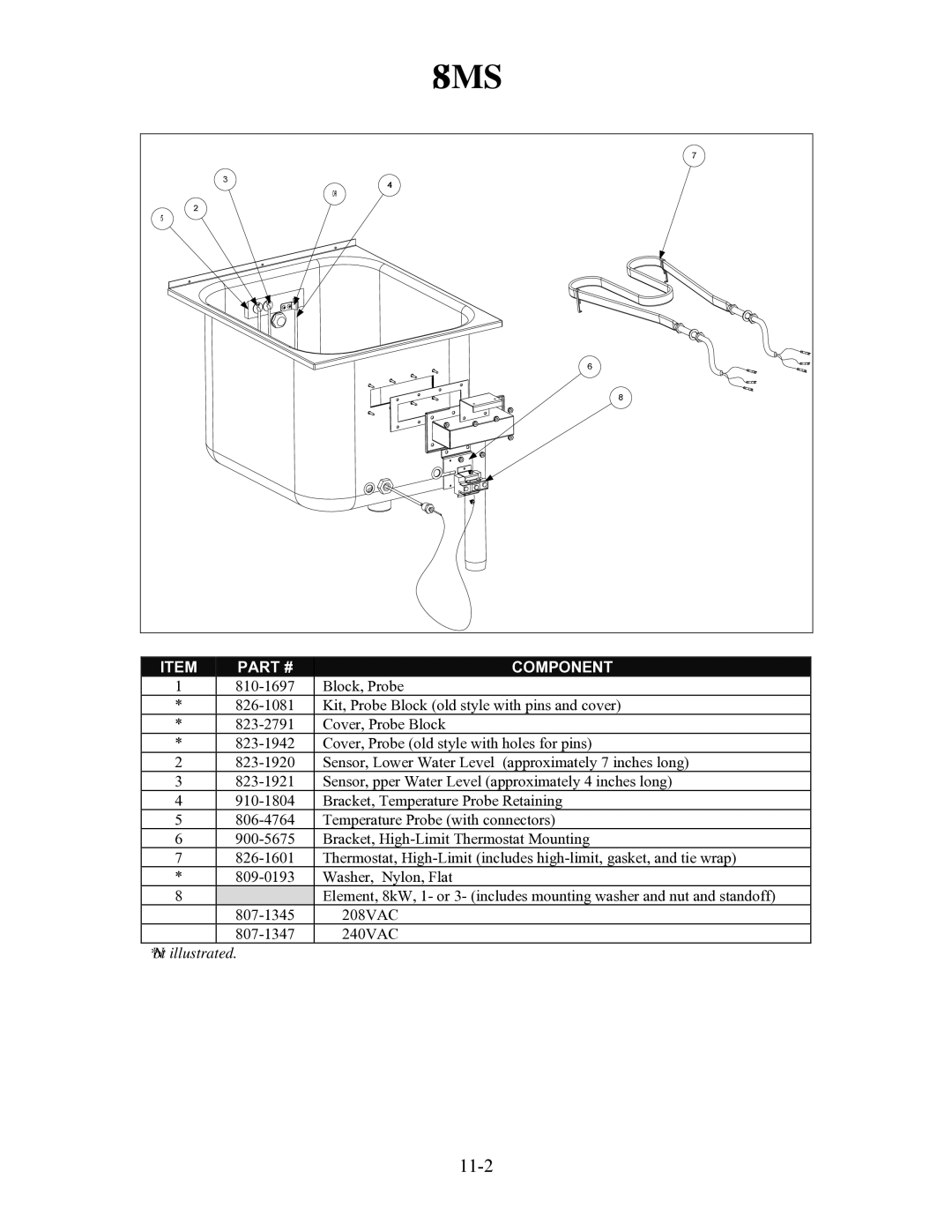 Frymaster H55 manual 11-2 