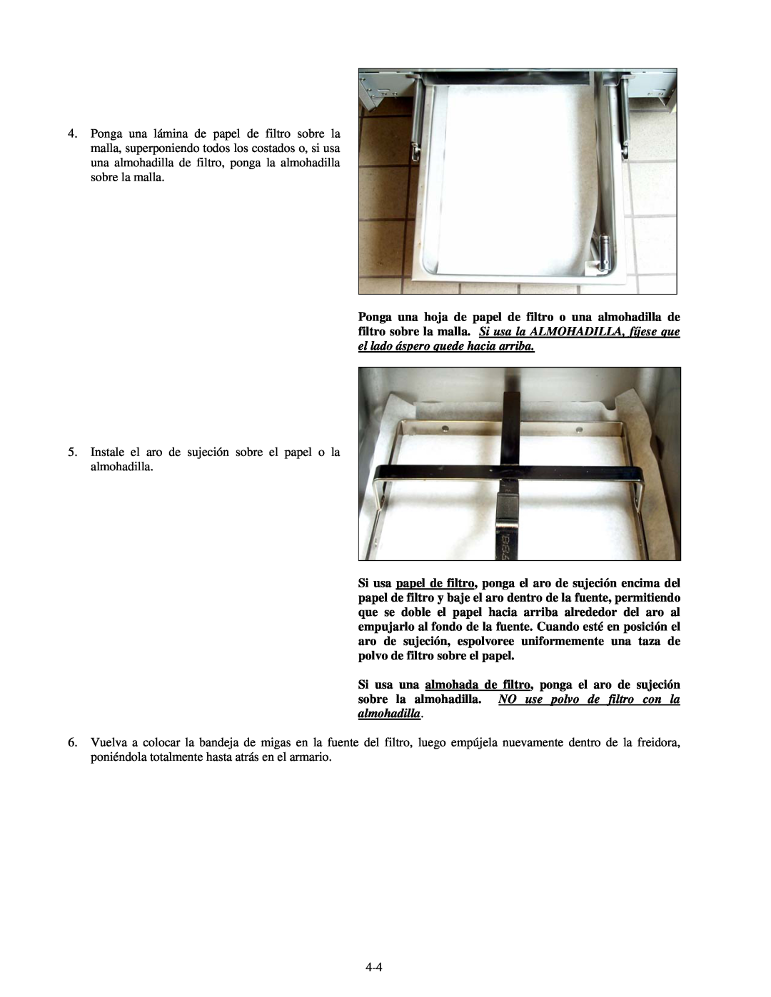 Frymaster H55 manual 