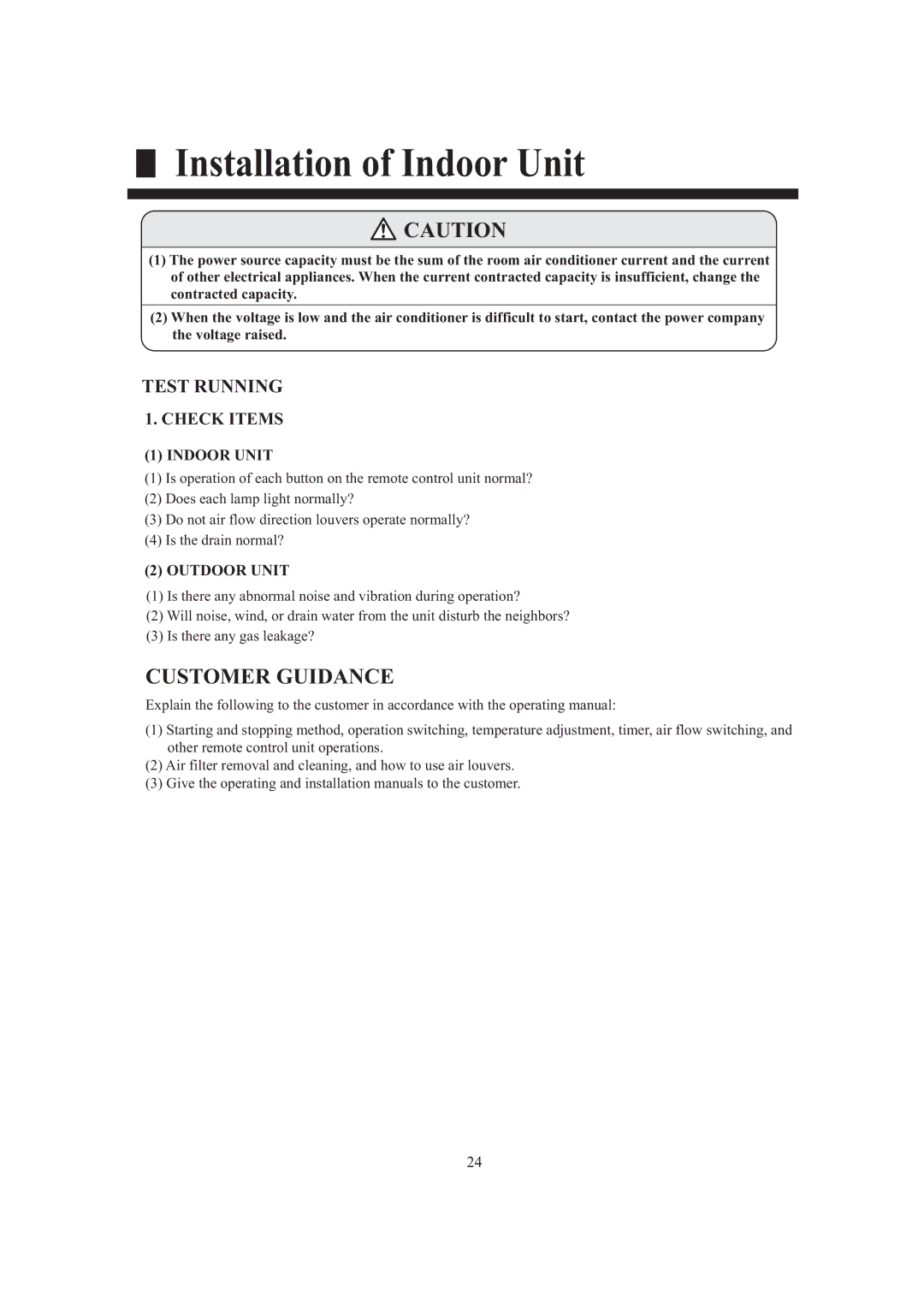 Frymaster HCFU-42HF03, HCFU-42CF03 installation manual Customer Guidance 