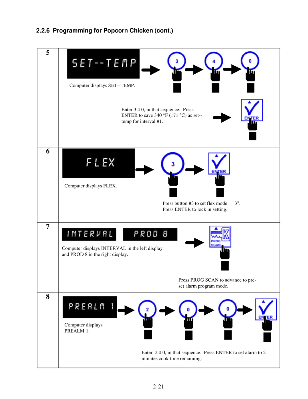 Frymaster KFC-1 SMS manual Prealm 