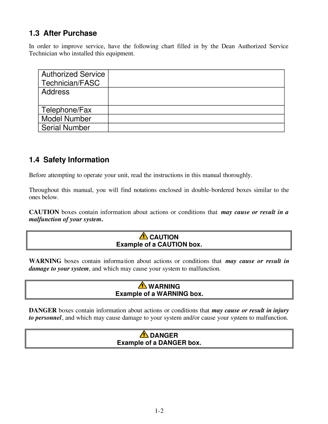 Frymaster MF90 Series manual After Purchase, Safety Information 