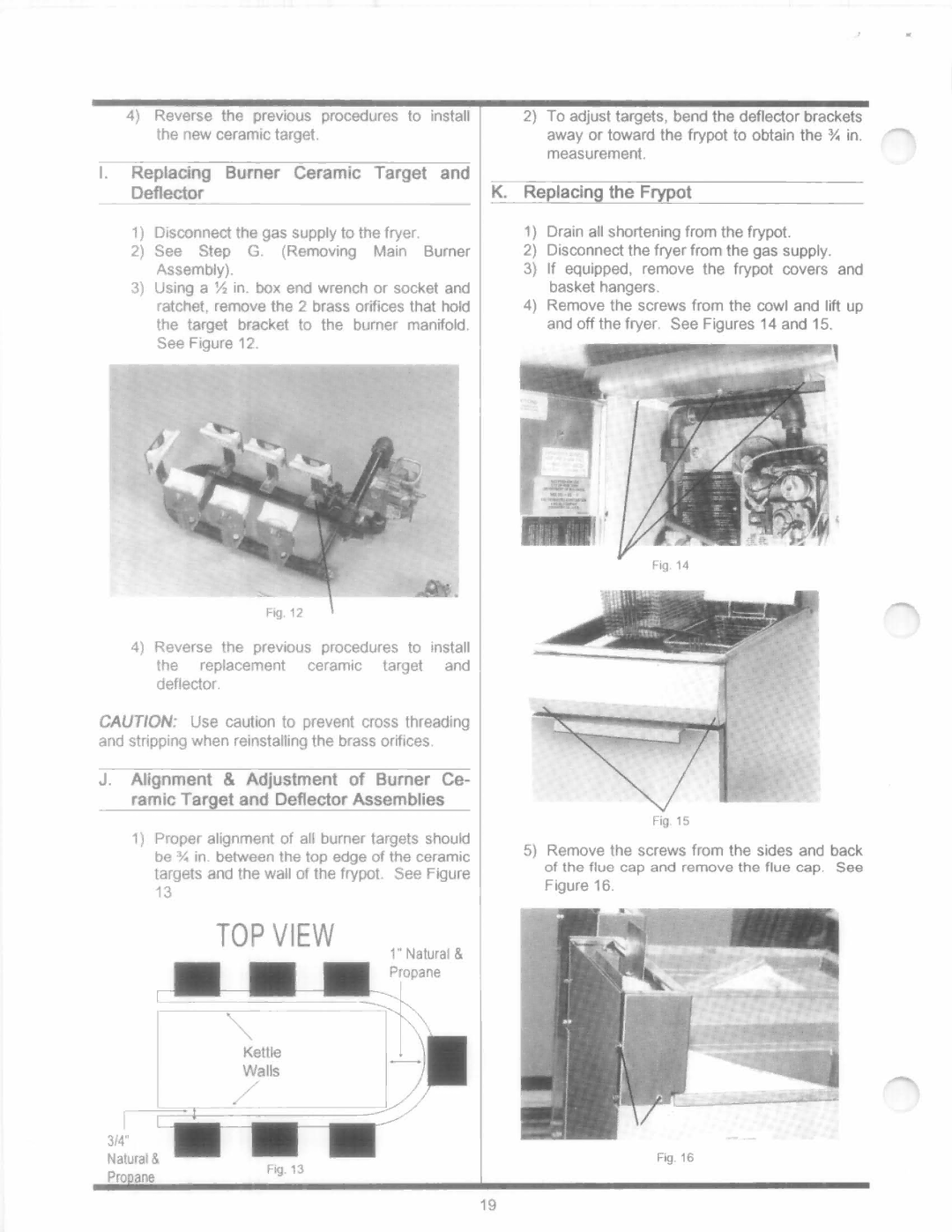 Frymaster MJ15, J1C manual 