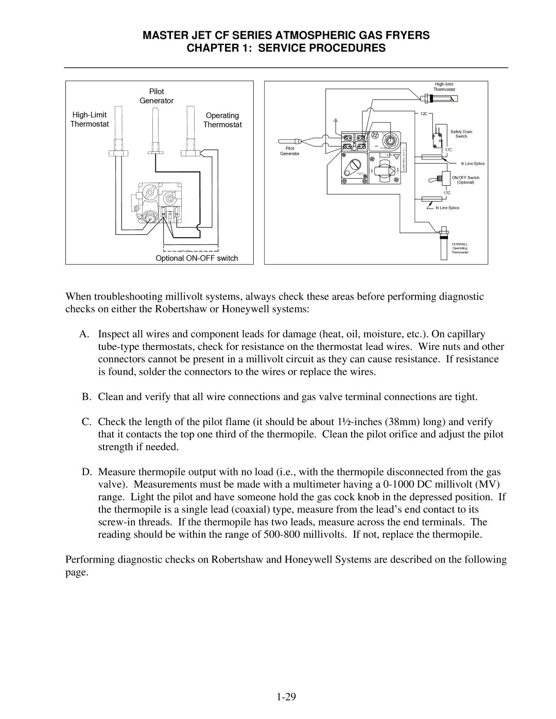 Frymaster J65X, MJCFEC, FMCFEC, KJ3FC, JCFX manual High-limit 