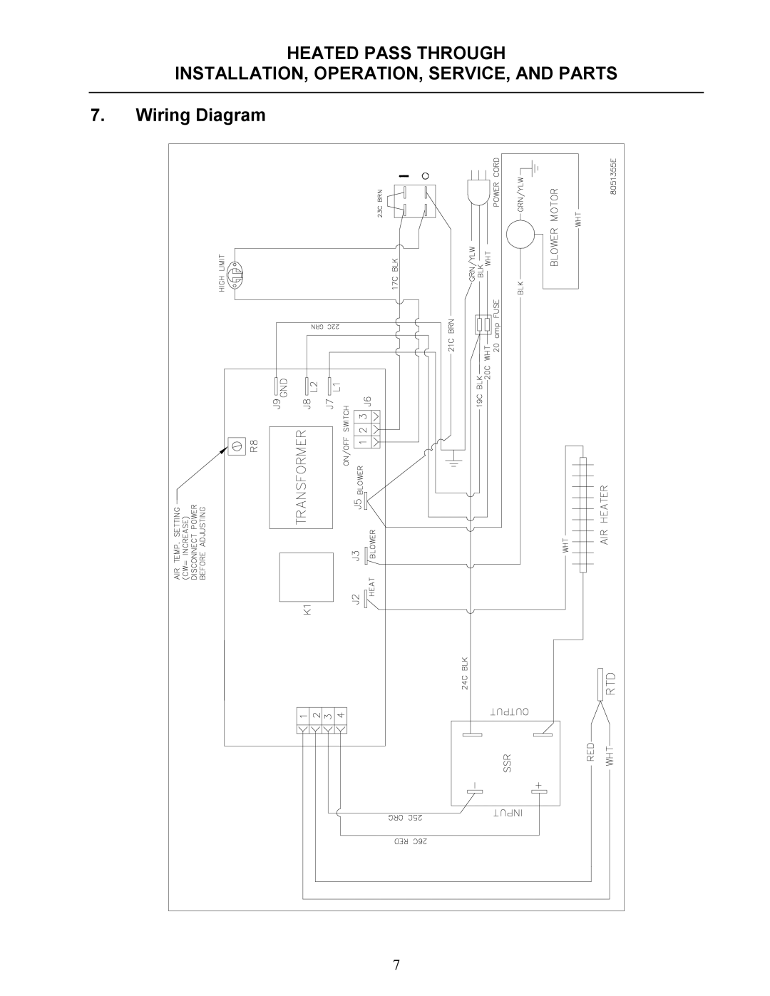 Frymaster none manual Wiring Diagram 