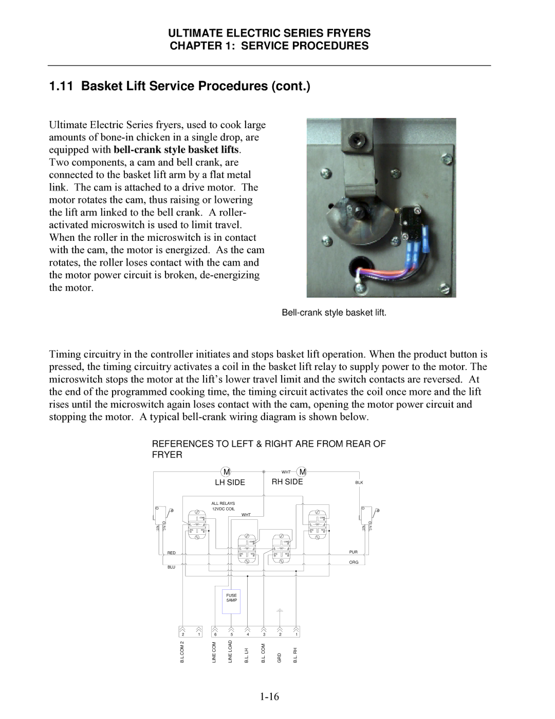 Frymaster Ultimate Electric Series manual References to Left & Right are from Rear Fryer 